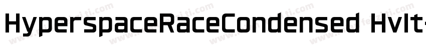 HyperspaceRaceCondensed HvIt字体转换